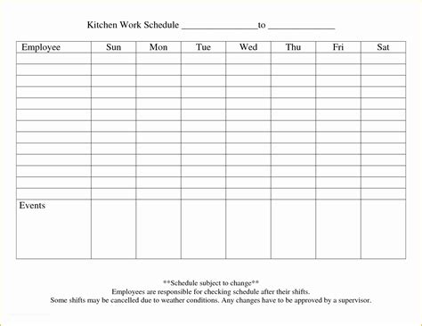 Free Weekly Work Schedule Template Of 4 Work Schedule Templates Word ...