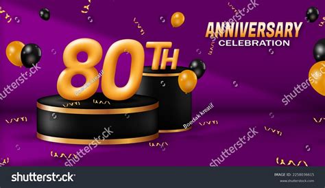 4,846 80th Birthday Banner Images, Stock Photos, 3D objects, & Vectors ...