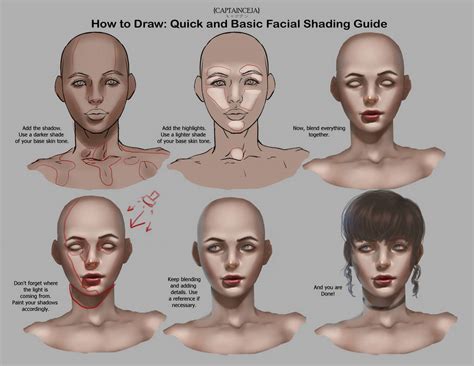 Facial Shading Quick Guide by CaptainCeja on DeviantArt