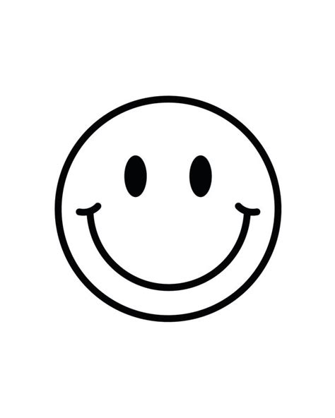 Smiley Face Clipart Black And White