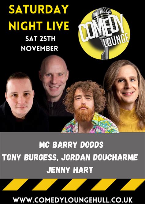 SATURDAY NIGHT LIVE 25th November 2023 | Comedy Lounge Hull