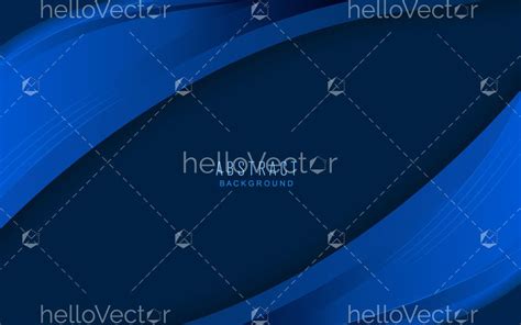 Trendy abstract blue wavy banner template - Download Graphics & Vectors