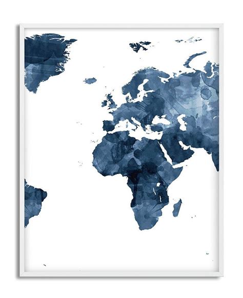 World Map Watercolor Print World Map Set of 3 Watercolor - Etsy