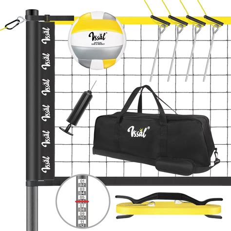 VSSAL Portable Professional Volleyball Net Set Outdoor Backyard for ...