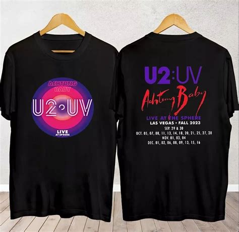 U2 Achtung Baby Live At Sphere Las Vegas Fall 2023 Concert T-Shirt ...