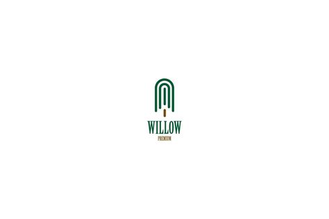 Flat willow tree logo design vector template illustration idea 9854760 ...