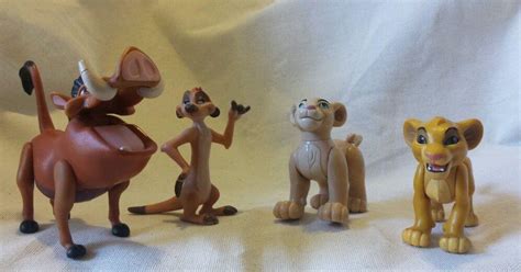 LION KING ACTION FIGURES DISNEY GIFT SET 4 TOYS SIMBA PUMBAA MIB 66378 ...