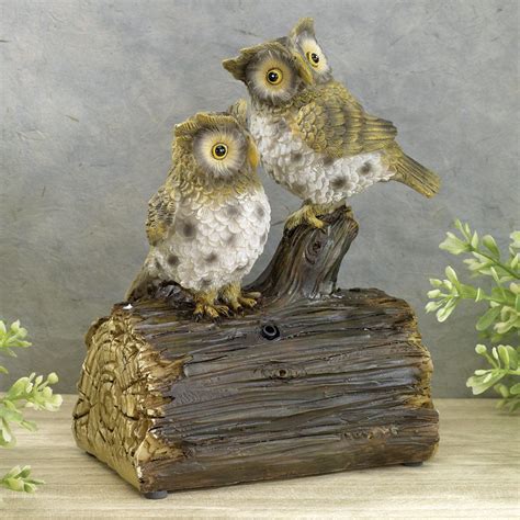 Hooting Owls Sound Sensor Sculpture | Bits and Pieces