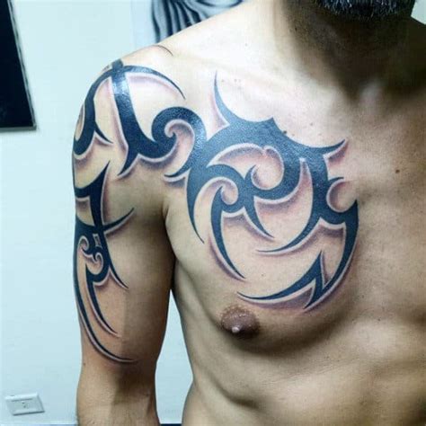 50 Tribal Chest Tattoos for Men [2023 Inspiration Guide]