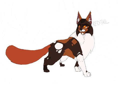 Red tail design I made - the warriors cats animated project got me ...