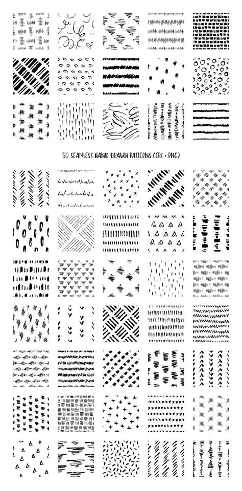 Cool Hand Drawn Patterns