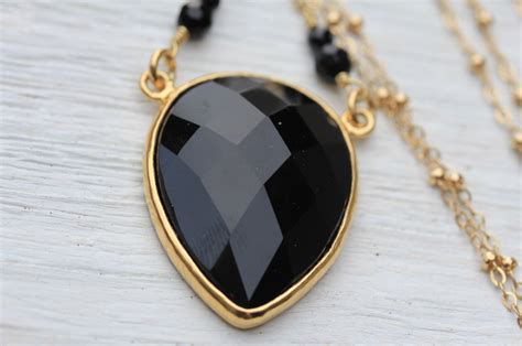 Gold Obsidian Necklace - Bahgsu Jewels