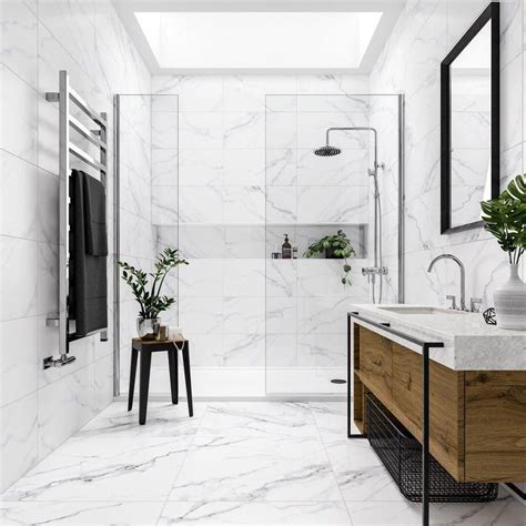 White Marble Floor Tile Bathroom – Flooring Tips