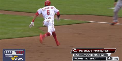 Billy Hamilton showed off the full array of his speed-based superpowers ...