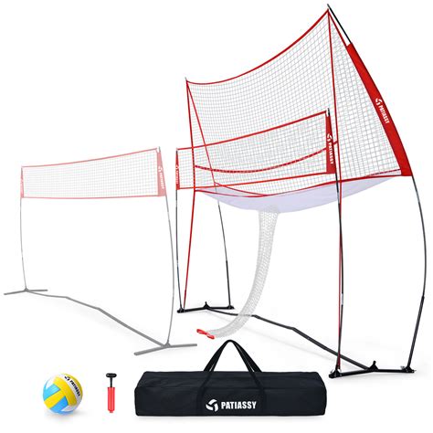 Patiassy Volleyball Training Equipment Net for Indoor Outdoor Use, Easy ...