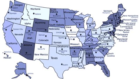 Printable Us Map Capitals United States Map Capitals America Large ...