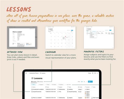 Homeschool Planner NOTION TEMPLATE Digital Homeschooling Planner for ...