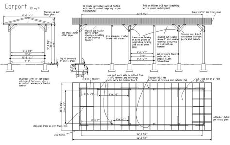 Plan complet de carport galvanisé - Plans & maisons