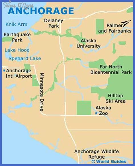 Anchorage municipality Map Tourist Attractions - ToursMaps.com