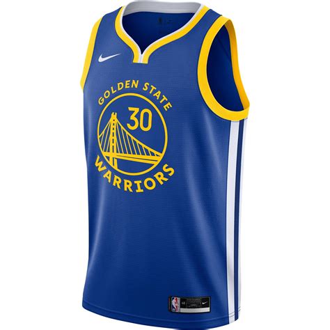 Nike Golden State Warriors Stephen Curry #30 Blue Icon Jersey for Men ...