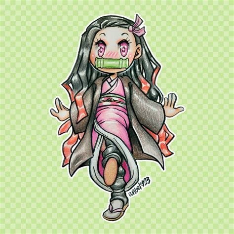 Nezuko Pencil Chibi by AngeltheMerman on DeviantArt