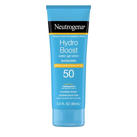 Neutrogena Hydro Boost Moisturizing Sunscreen Lotion, SPF 50, 3 fl. oz ...