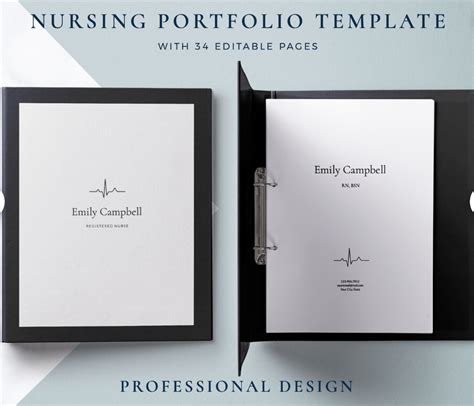 Nursing Portfolio Resume Template: Google Docs & Word Templates with ...