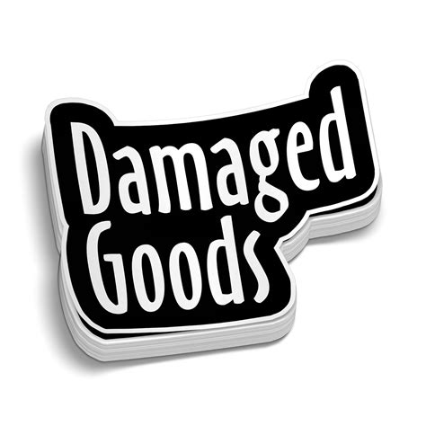 Damaged Goods - Hard Hat Sticker