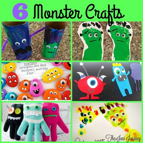 The Joni Journey: 6 Monster Halloween Crafts