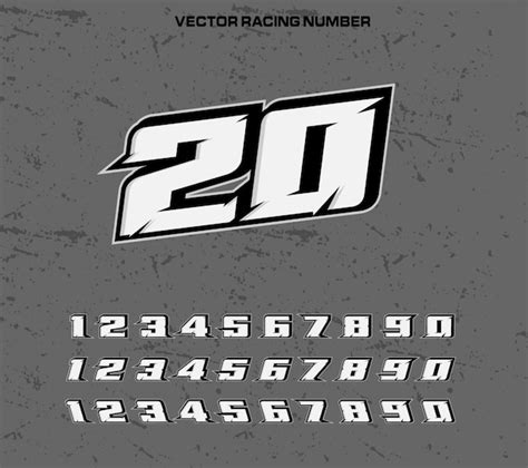 Race Car Number Fonts Vector Car Number Clipart 20 Free Cliparts Images