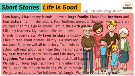 Short Stories in English: Life Is Good