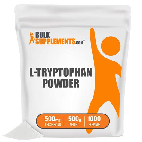 BulkSupplements.com L-Tryptophan Powder - L Tryptophan 500mg ...