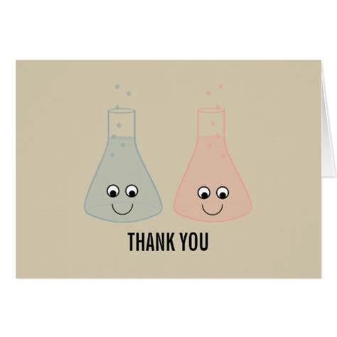 Cute Chemistry Thank You Card | Zazzle