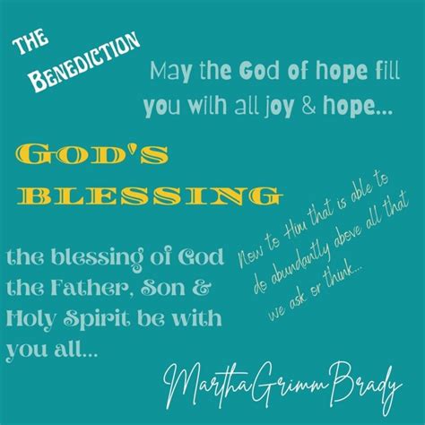 THE BENEDICTION: WHAT IS IT?...