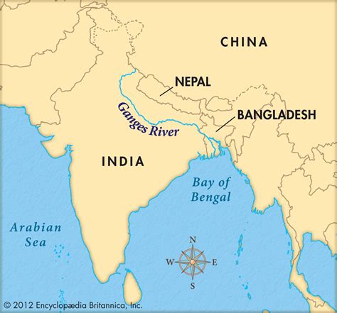 Ganges River Political Map