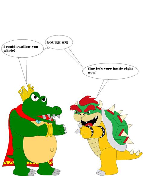 Vore Battle Bowser Vs. King K. Rool(fixed colors) by samus0suit on ...