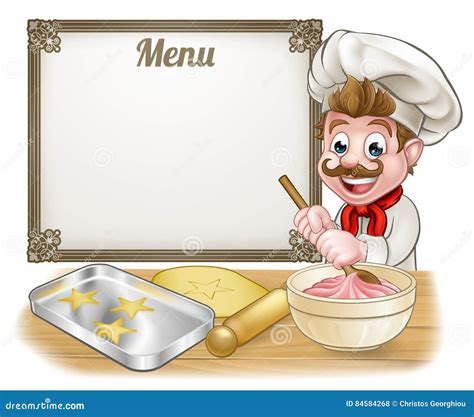 Pastry Chef Cartoon Vector Clipart | CartoonDealer.com #41776284