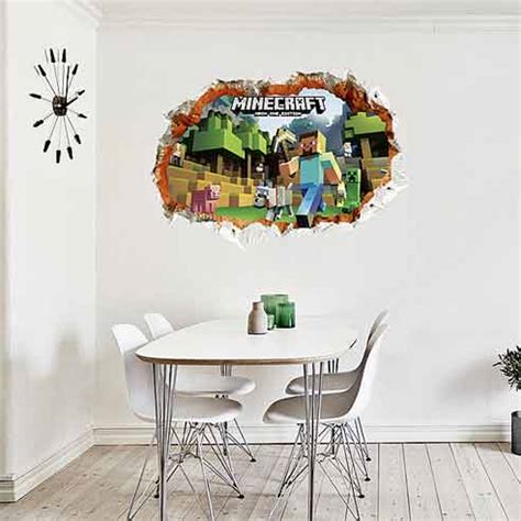 3D Minecraft Wall Stickers – Walldecals.ie