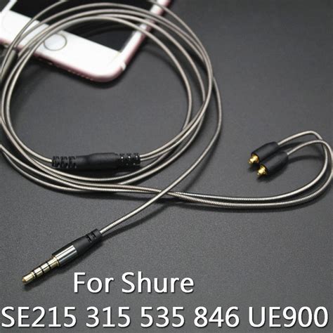 【NEW】 Replacement Audio Headphone Wire Cable Cord For Shure SE215 315 ...