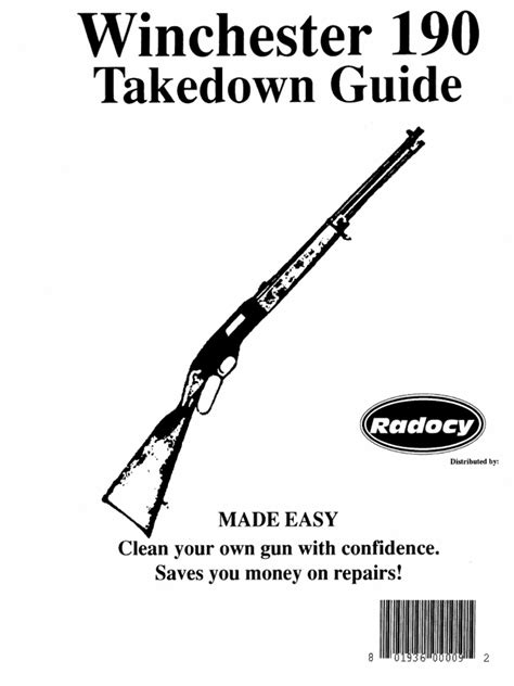 Winchester 190 290 Takedown Manual Color | Trigger (Firearms) | Weapon ...