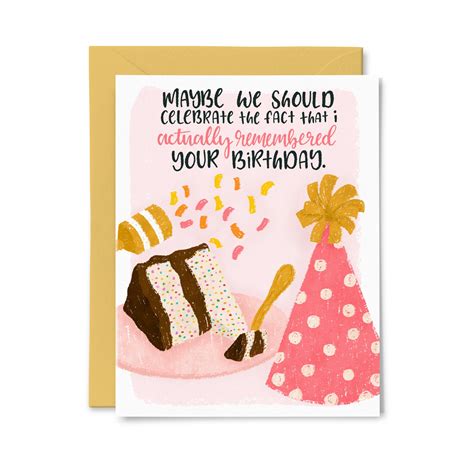 Actually Remembered Your Birthday Greeting Card – paperbunnypress