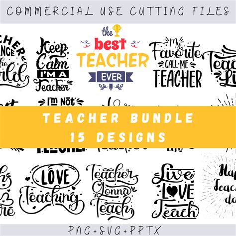 Teacher Svg Bundle, Teacher Quote Svg, Teacher Svg, School Svg, Teacher ...