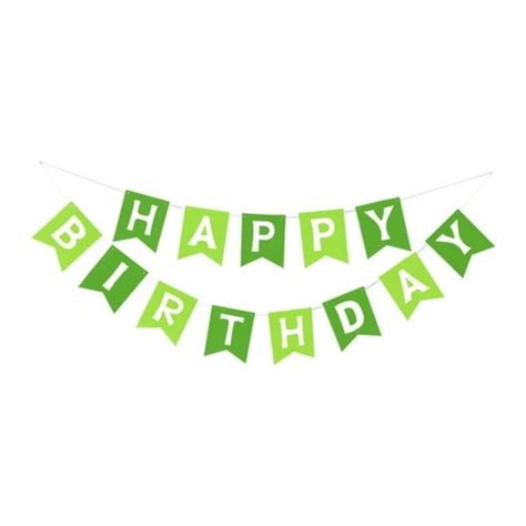 Happy Birthday Banner (Green) - Party.my - Malaysia Online Party Pack Shop