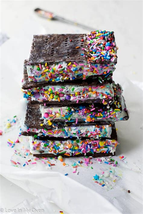 Birthday Cake Ice Cream Sandwiches - Love In My Oven