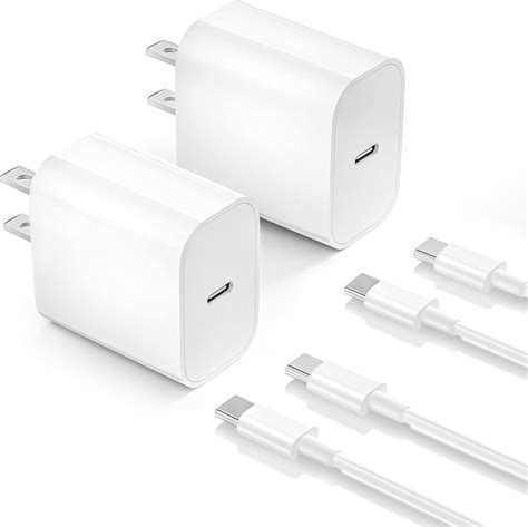 Apple iPhone 15 Charger, 20W USB C Fast Charging Block, 6ft Type C ...