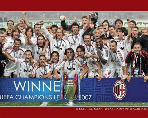 Dawn Wood News: Ac Milan Champions League Title 2007