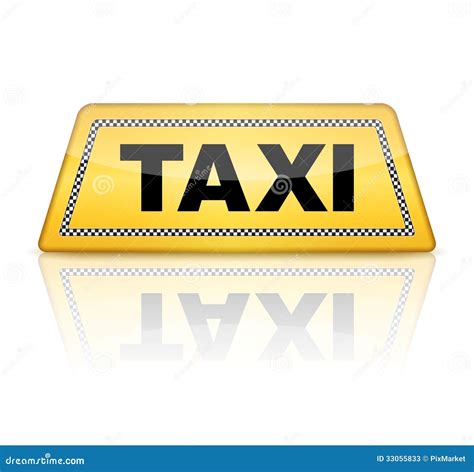 Taxi Car Sign On The City Map. Royalty-Free Stock Photography ...