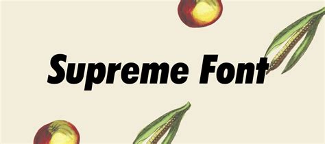 Supreme Font Free Download