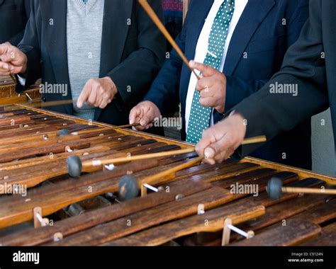 Guatemala. The Marimba Stock Photo - Alamy