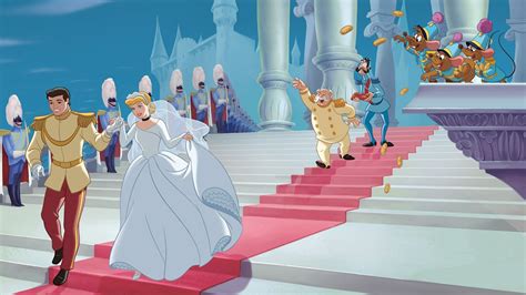 Wedding On Princess Cinderella And Prince Charming Cartoon Walt Disney ...